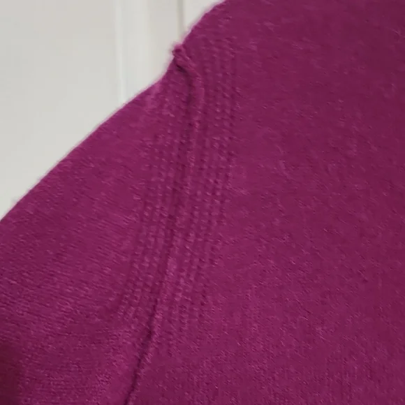 Susina Purple Cardigan Sweater Lightweight Open-Front - Picture 5 of 8